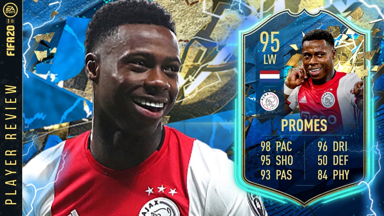 WHAT A CARD! 95 TOTS QUINCY PROMES PLAYER REVIEW! FIFA 20 Ultimate Team