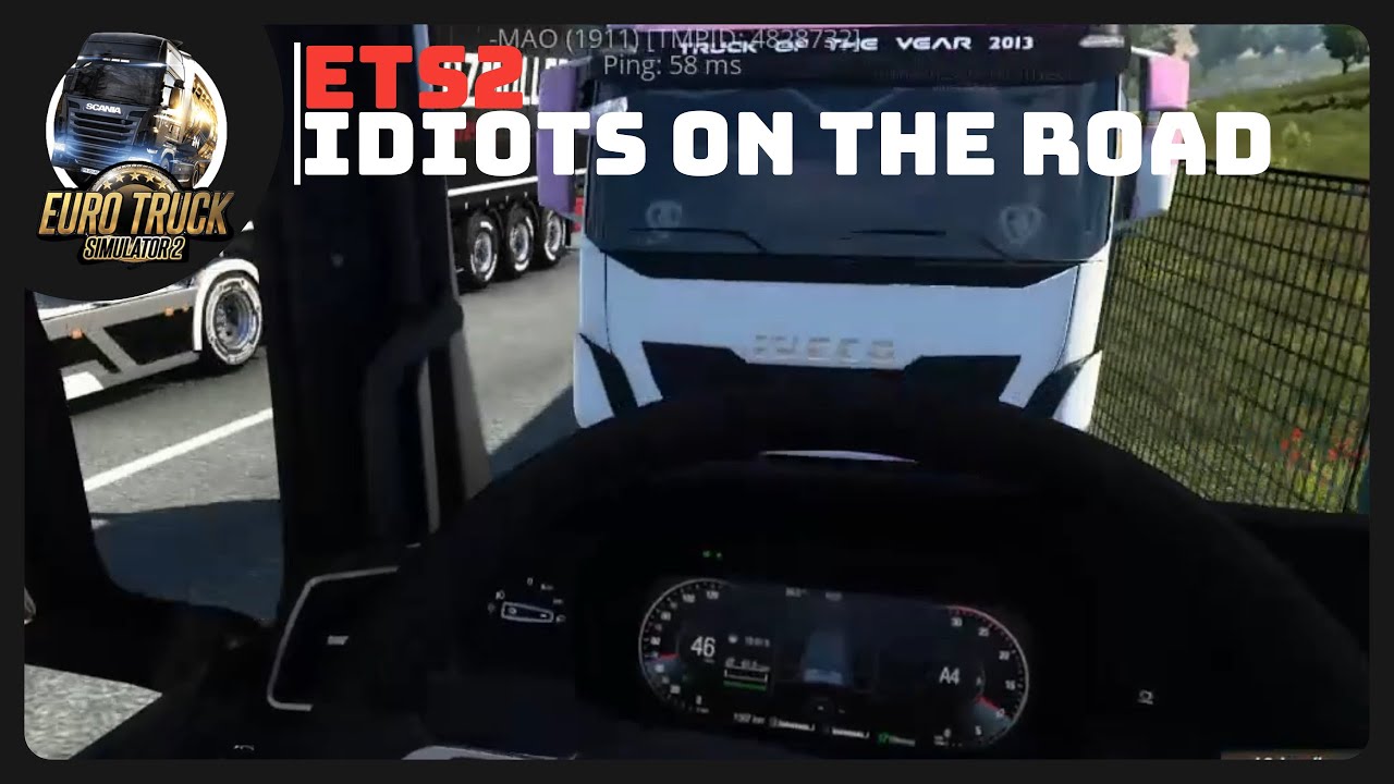IDIOTS on the road #2 | Funny moments - ETS2 Multiplayer