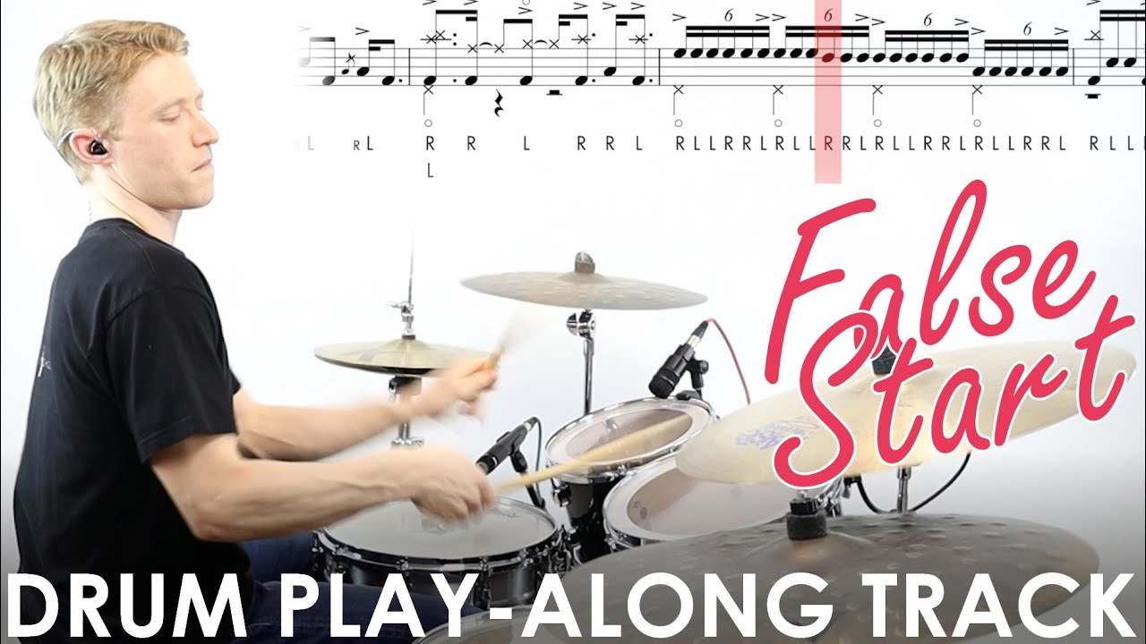 'False Start' – Free Electro Rock Fusion Drum Play-along Track and Transcription