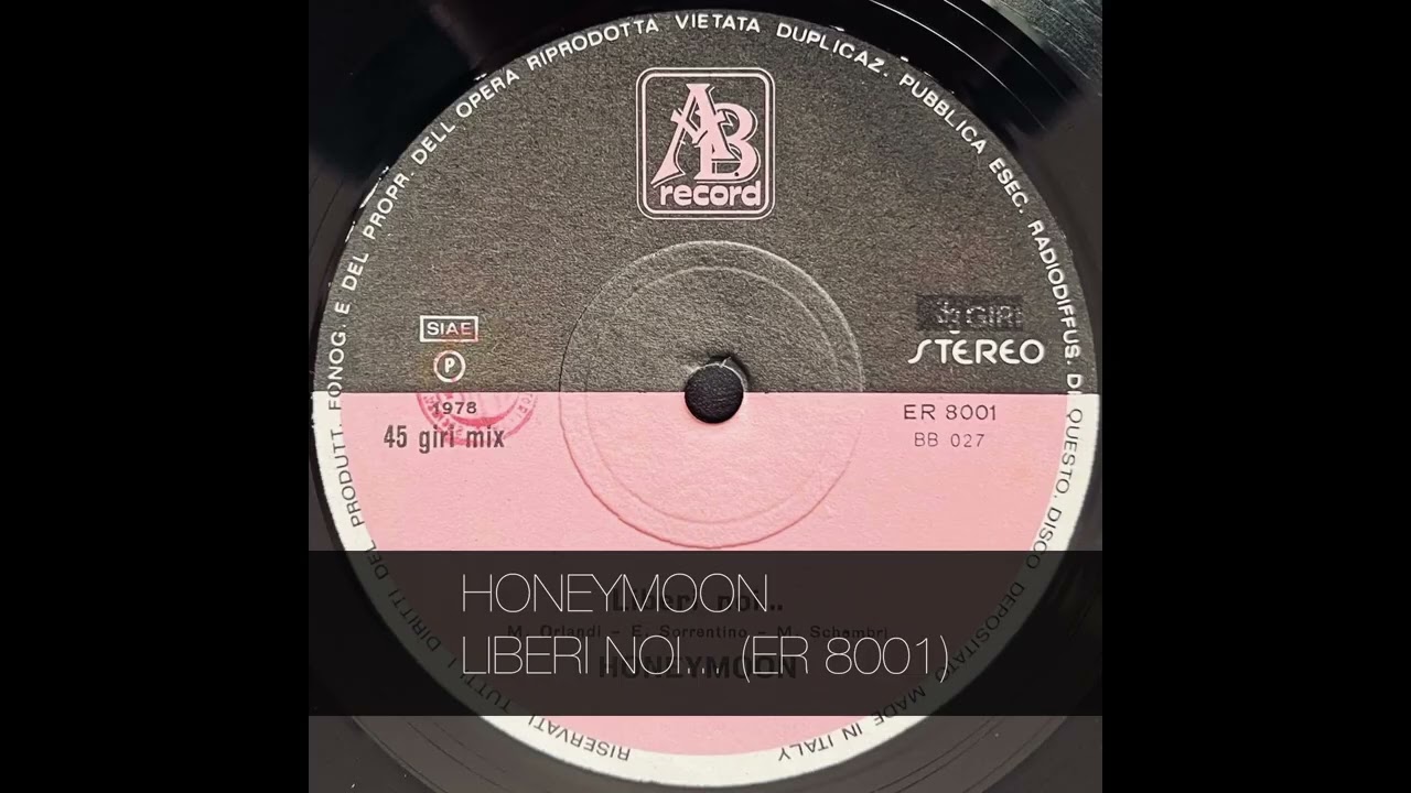 HONEYMOON - LIBERI NOI... (ER 8001)