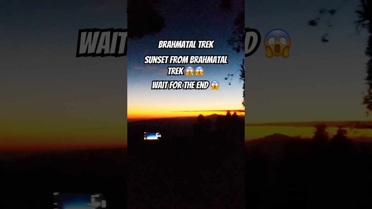 Beautiful sunset from Brahmatal trek 