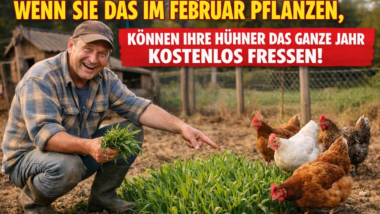 Wenn Sie dies im Februar pflanzen, können Ihre Hühner es das ganze Jahr über kostenlos fressen