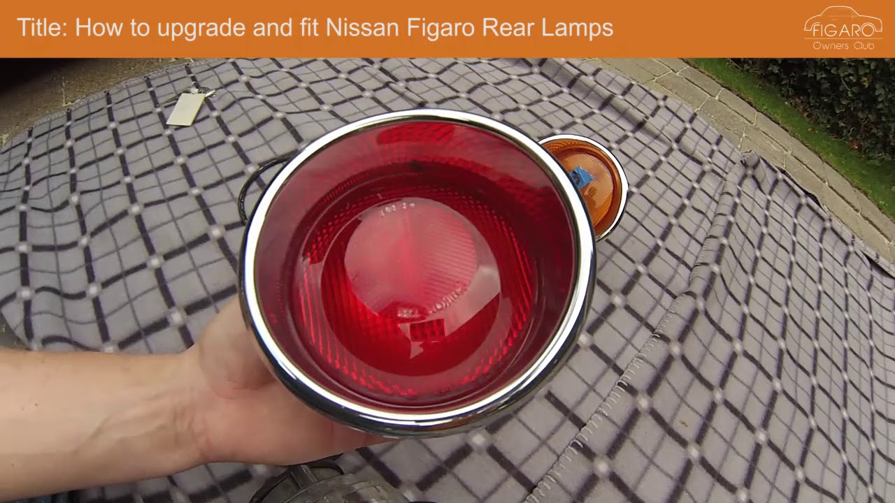 Nissan Figaro Rear Light Assembly Re-chroming/Upgrade Video