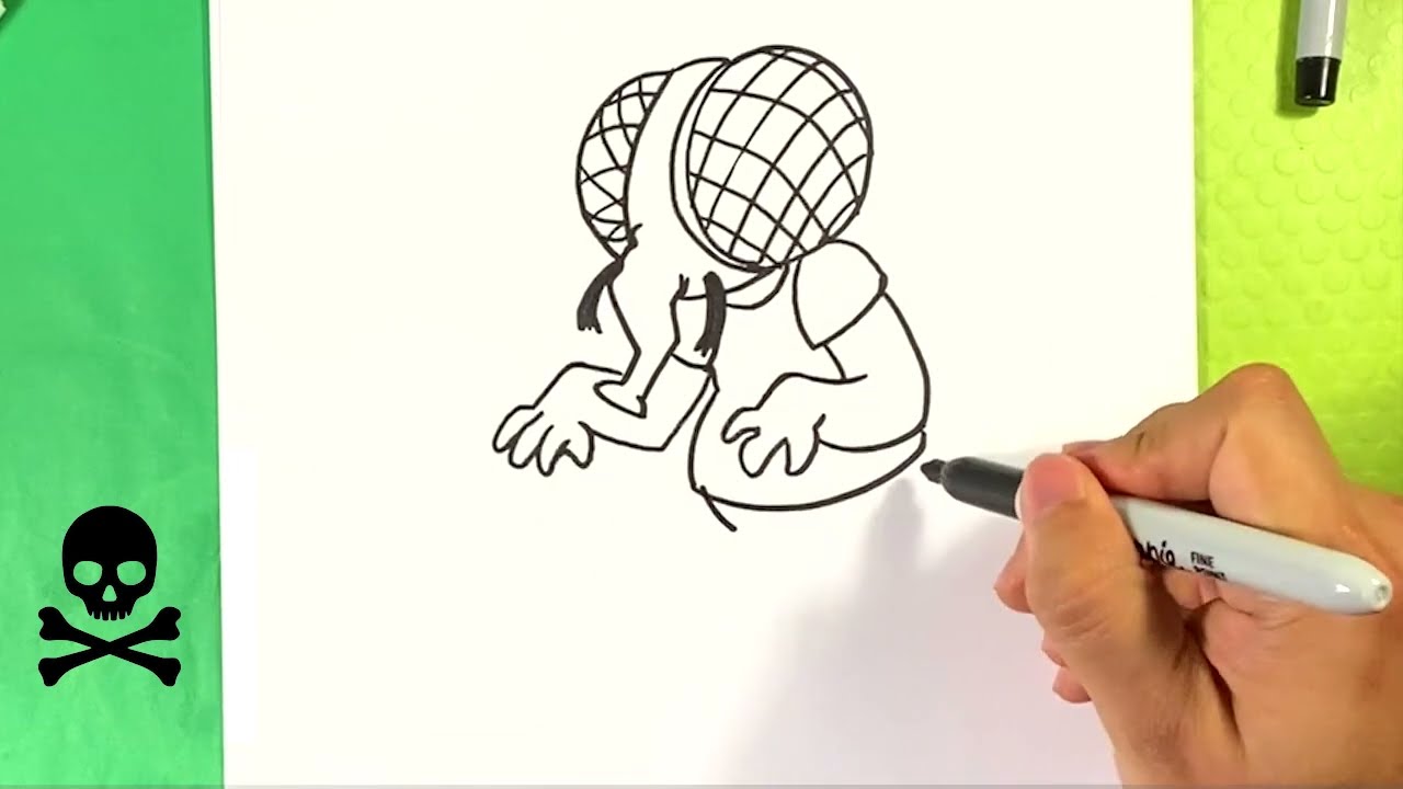 EASY How to Draw SIMPSONS HALLOWEEN - Bart Fly