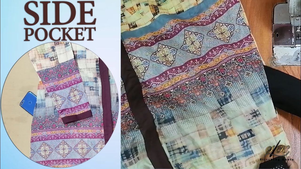 সাইড পকেট লাগানো | Side Pocket Lagano | How to sewing side pocket 