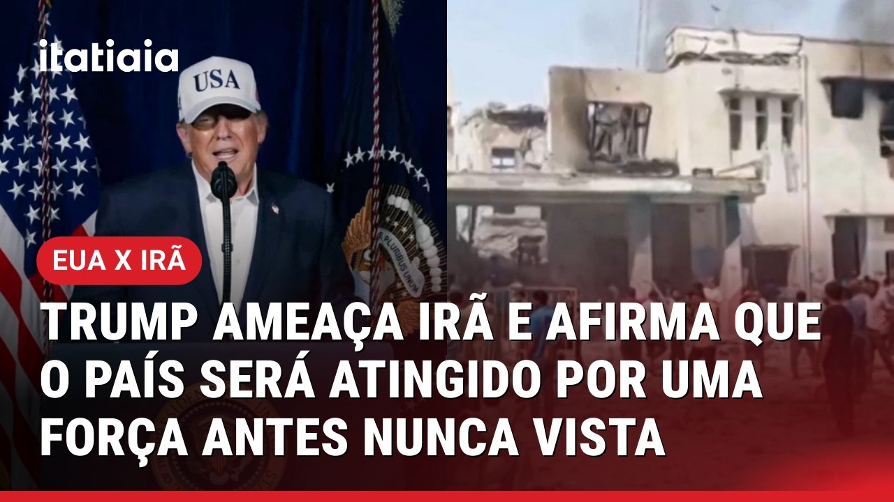 TRUMP AMEAÇA USAR FORÇA “NUNCA ANTES VISTA” SE HOUVER RETALIAÇÃO DO IRÃ