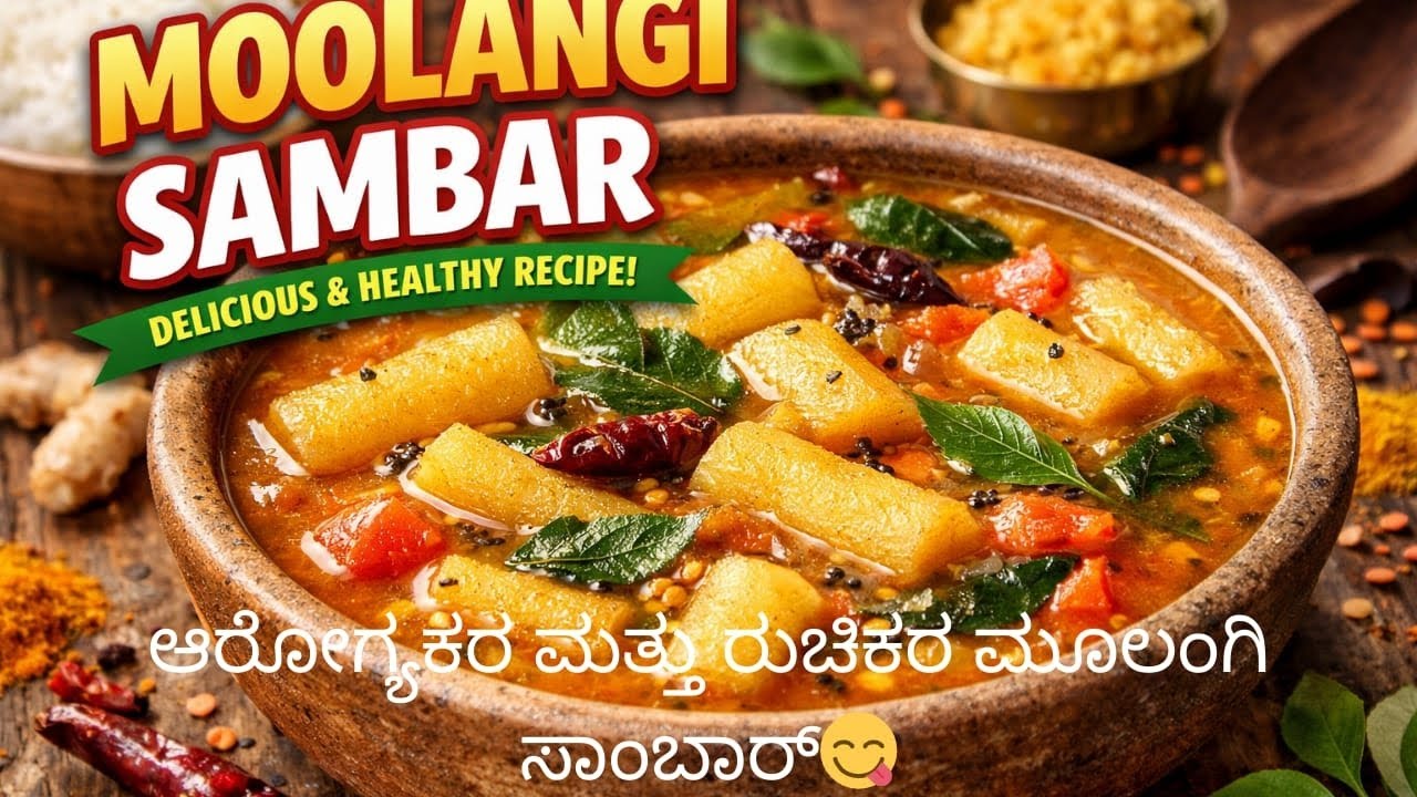 Radish Sambar | ಮೂಲಂಗಿ ಸಾಂಬಾರ್ | Easy South Indian Recipe #Winter #Comfortingfood #SouthIndianFood