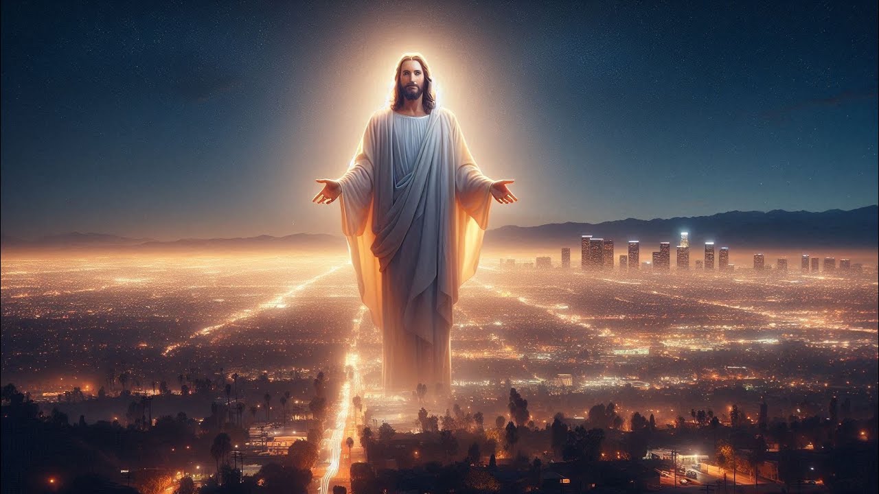 “Something Holy Is Moving Over Los Angeles Tonight ✝️🌙”