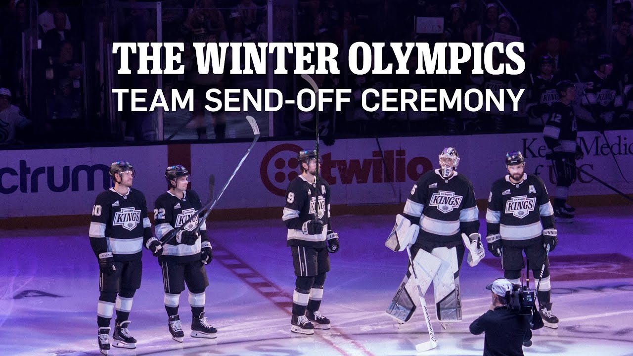 Церемония проводов команды LA Kings на зимние Олимпийские игры!