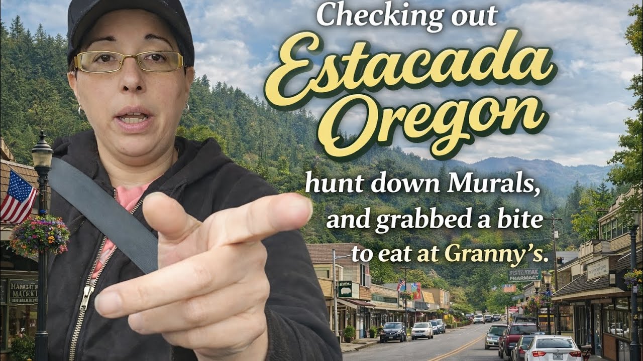 Checked out #Estacadaoregon, hunt for #murals | grabbed a bite at Granny's - All before #gigwork
