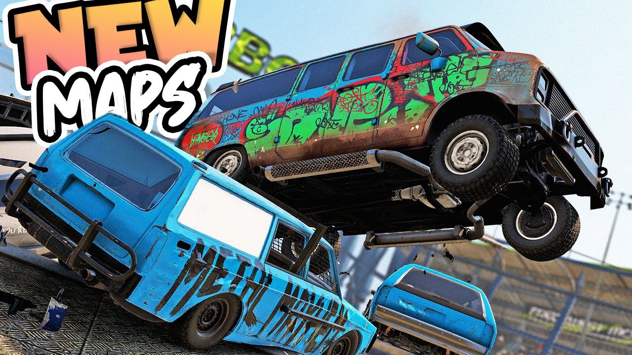 2 New  Maps! NEW Demo Derby Arena! THUNDERBOWL! Insane Crashes! - Wreckfest UPDATE