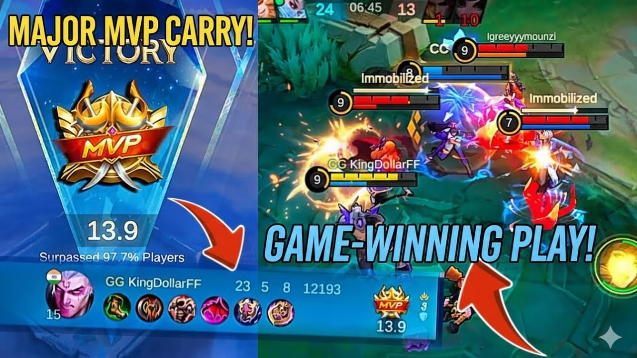 GODLY MVP PERFORMANCE 😱 23 KILLS CARRY! | Mobile Legends Bang Bang