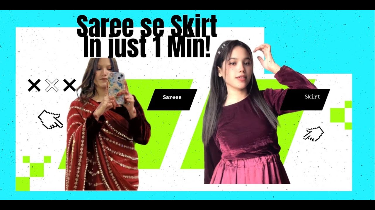 Purani Saree Ka Stylish Skirt Makeover | Easy DIY Vlog | Zero Cost Fashion