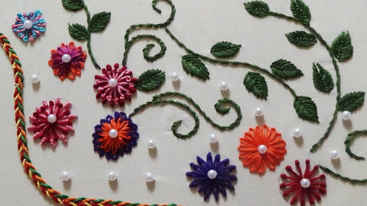 Hand Embroidery: Neckline Embroidery