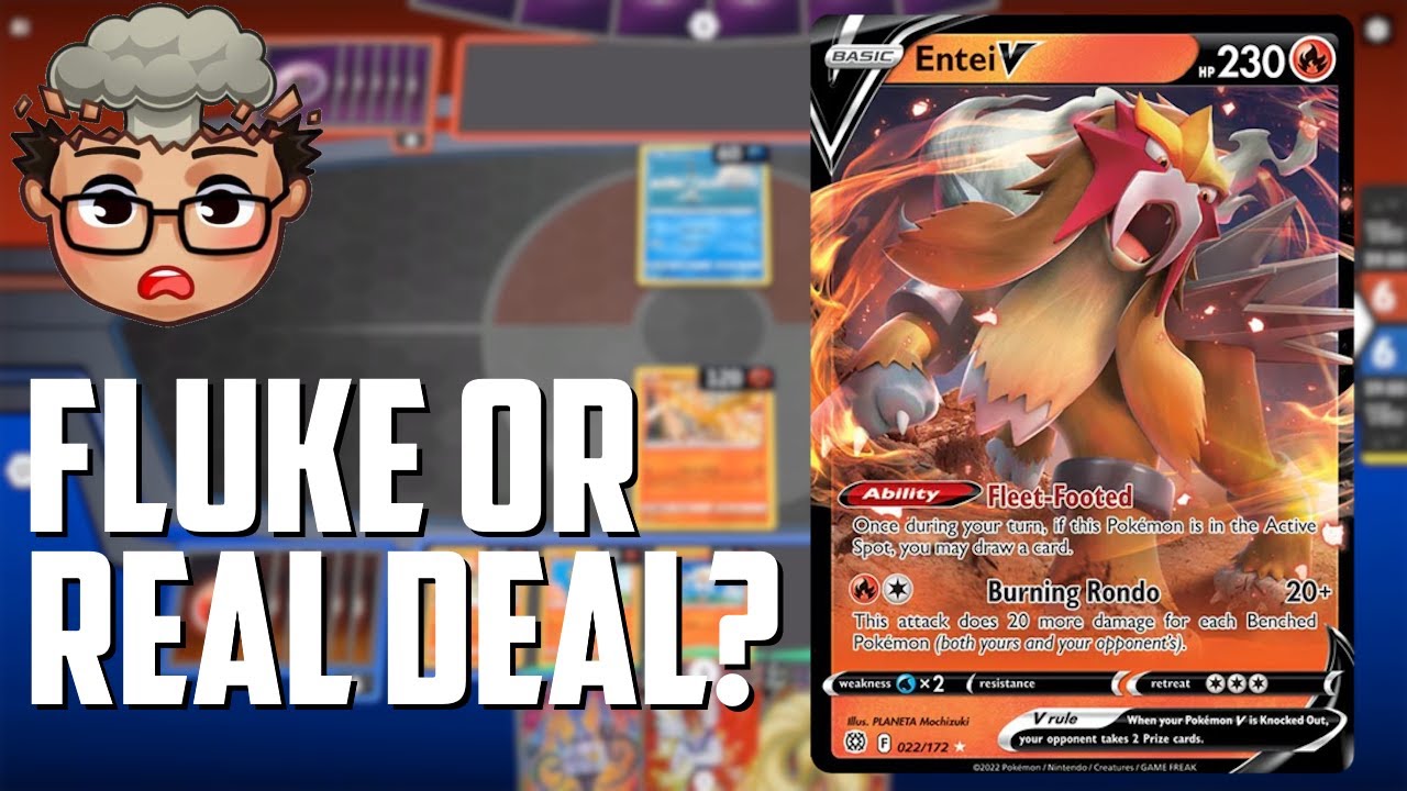 SHOCKING Top 2 Entei V Deck in 100+ Player Tournament! - (Pokemon TCG Deck List + Matches)