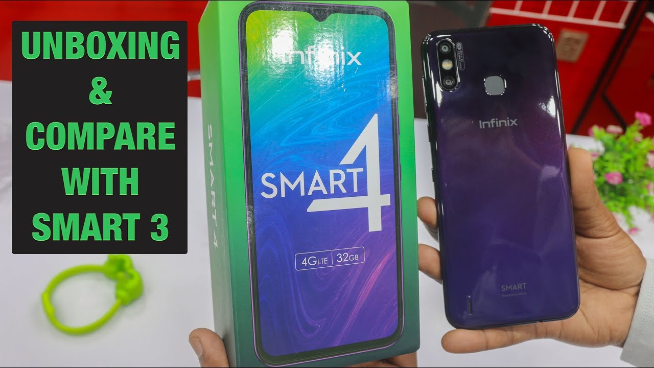 Infinix Smart 4 Unboxing in Pakistan | Price in PKR | Compare with Infinix Smart 3