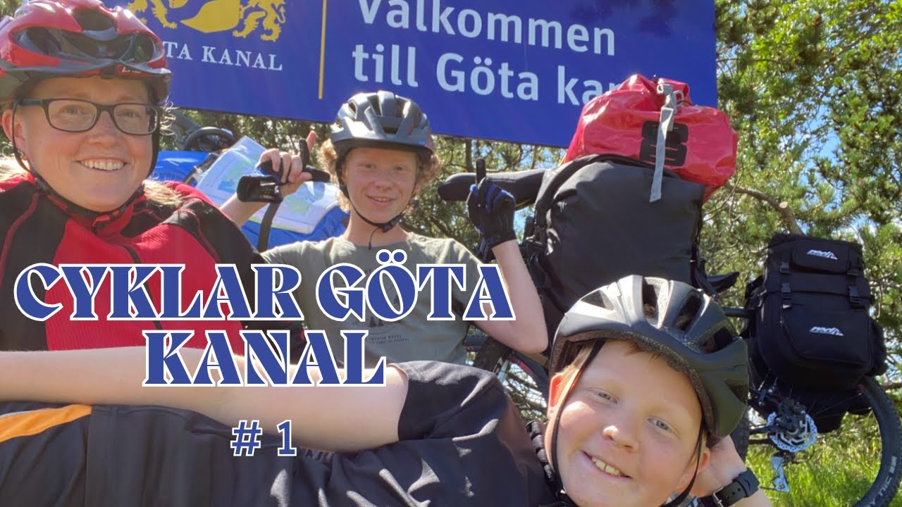 Cykla längs Göta kanal VLOGG - Del 1 - Starten och miniatyr av Göta kanal