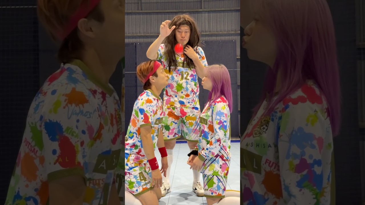 【キスしたw】落ちてくるボールを顔ではさめww#shorts