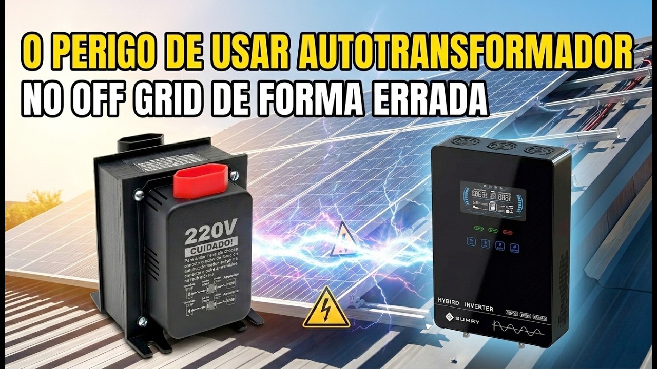 Como Usar AUTOTRANSFORMADOR no OFF GRID sem QUEIMAR Seu INVERSOR