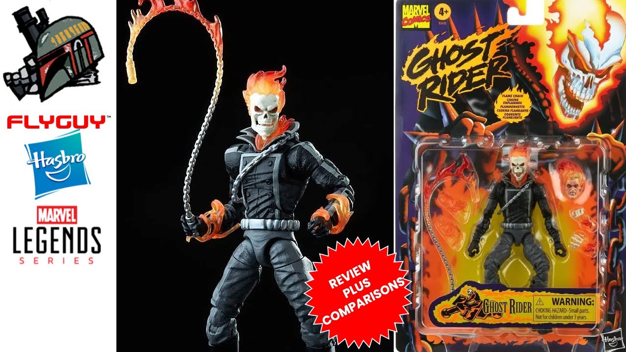 FLYGUYtoys Marvel Legends Series Ghost Rider 6-Inch Retro Action Figure Review & Comparison