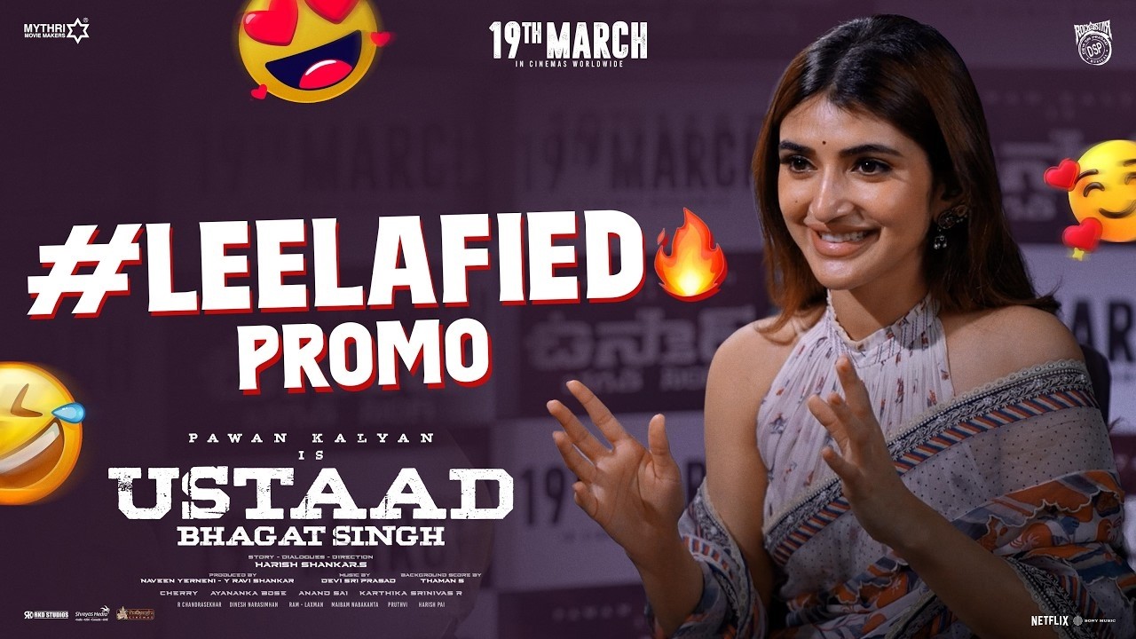 Sreeleela Unfiltered Interview Promo | Ustaad Bhagat Singh | Pawan Kalyan | Harish Shankar | NC