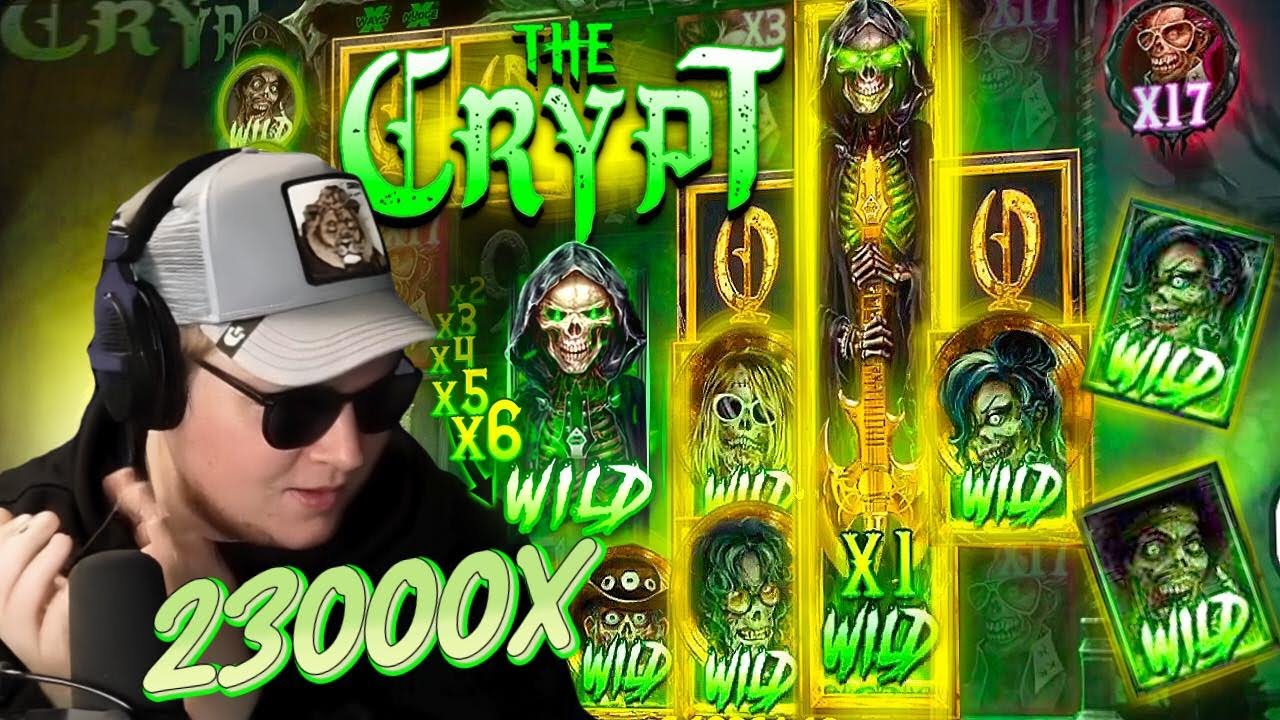CRAZY 23000X WIN On THE CRYPT SLOT!! (NOLIMIT CITY)