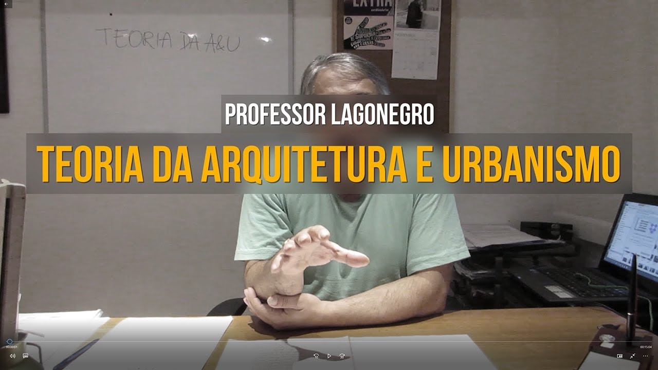 Video aula Teoria da Arquitetura e Urbanismo