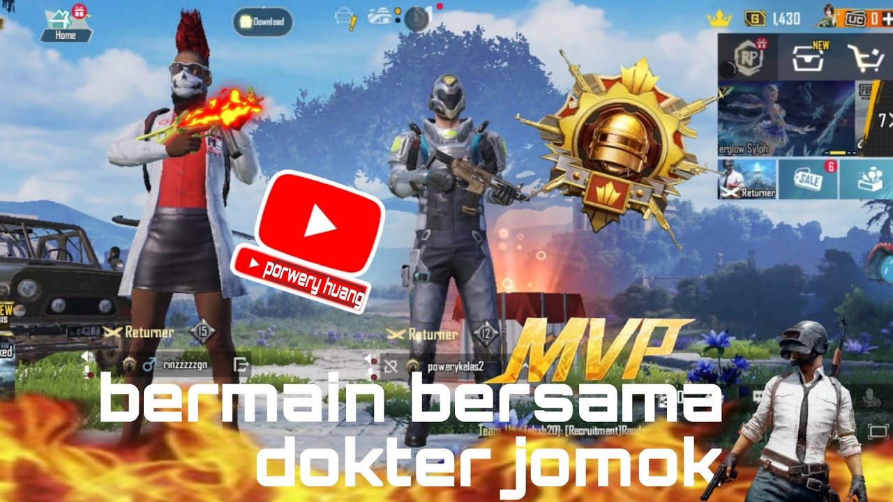 Bermain PUBG bersama dokter jomok