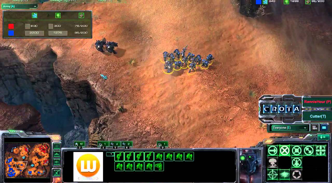 StarCraft 2 - SC222 - RenieHour (P) vs Cutter (T) on Blistering Sands Part 2