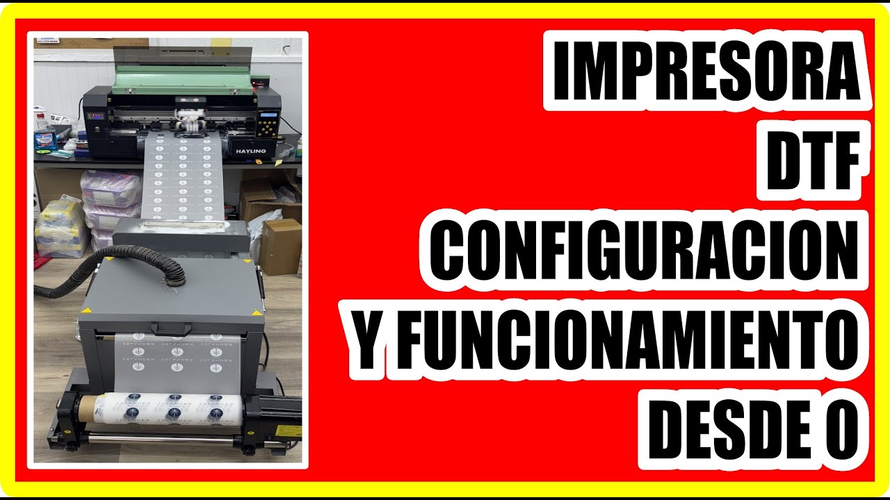 COMO FUNCIONA IMPRESORA DE DTF ⚠️ CONFIGURACION DE IMPRESORA DTF ⚠️ I1600 ⚠️ I3200 ⚠️ DTF PRINTER