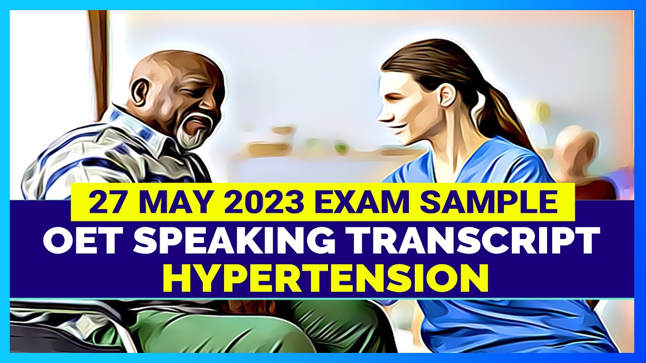OET SPEAKING ROLE PLAY - HYPERTENSION | MIHIRAA