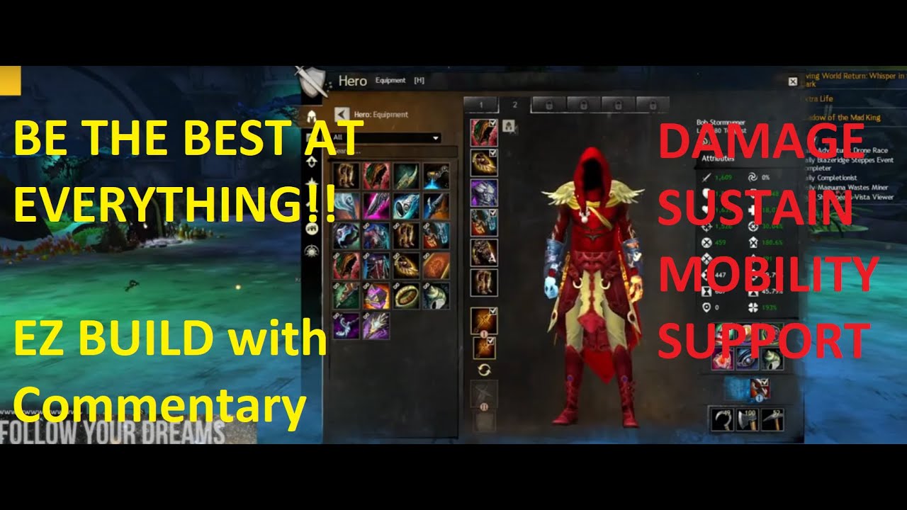 THE GOOD AT EVERYTHING TEMPEST - Build Guide Commentary I Easy build for WvW, PvP and PvE