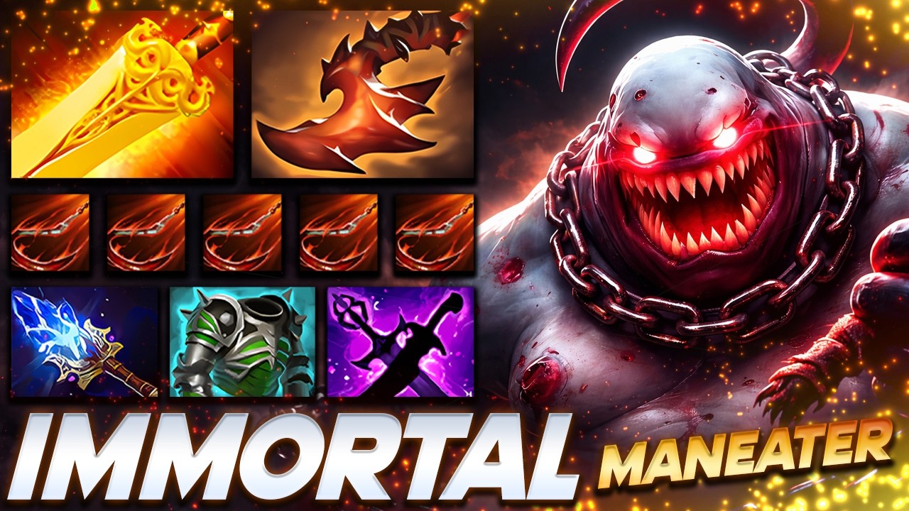 PUDGE SUPER BUILD MANAEATER - Dota 2 Pro Gameplay [Watch & Learn]