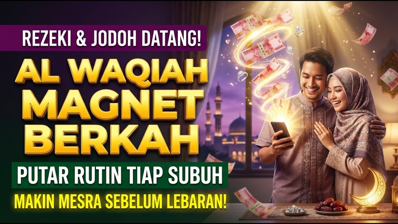 RAHASIA REZEKI LANCAR! Dzikir Pagi Al Waqiah Pembuka Pintu Langit Ramadhan