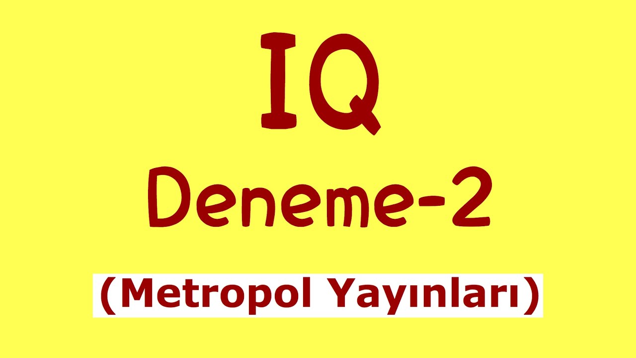 YÖS—IQ Deneme-2(Metropol Yayınları)