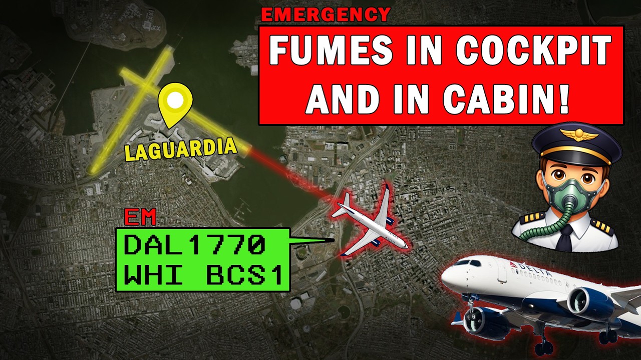 Pilots on Oxygen | Fumes/Smoke On Board out of LaGuardia