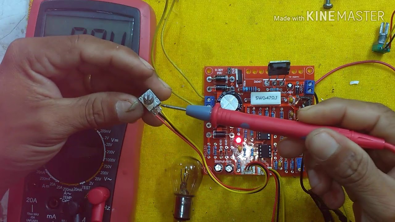 Defeito e conserto de placa de fonte regulável 0 a 30v/3A