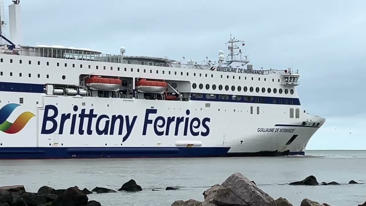 Brittany Ferries- MV Guillaume de Normandie Arriving at Ouistreham on the 22nd of February 