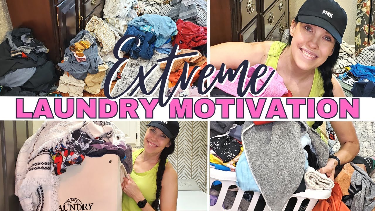 *EXTREME* LAUNDRY MOTIVATION | AFTER VACATION REAL LIFE LAUNDRY - 2 FULL DAYS!