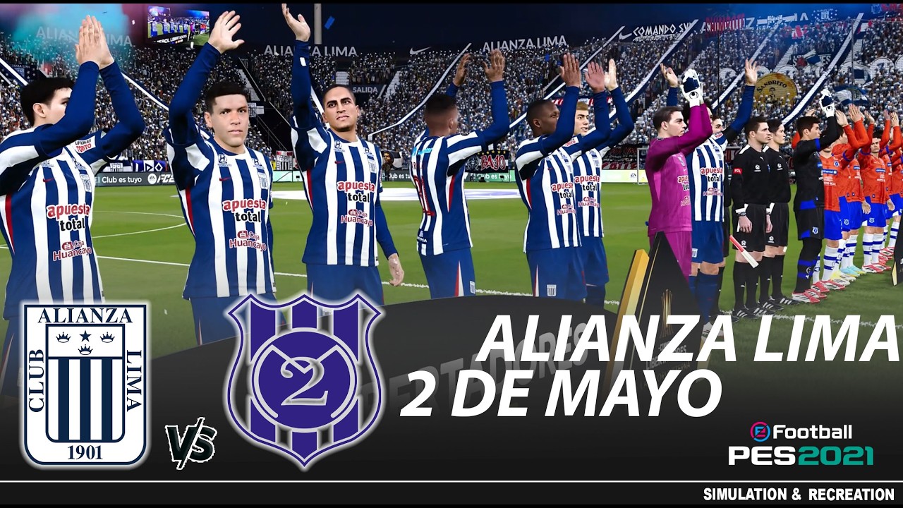 Alianza Lima vs 2 de Mayo ● Copa Libertadores 2026 ● Gameplay Pes 2021