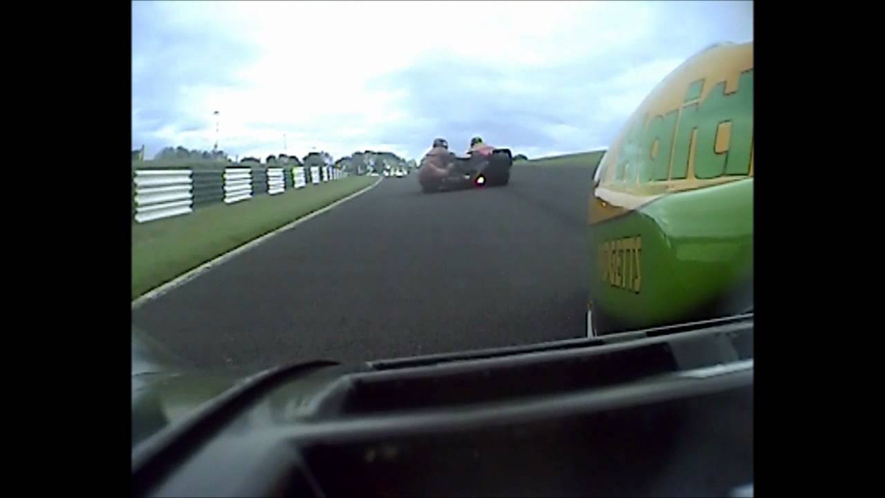 Tim Reeves and Gregory Cluze Racing onboard Cadwell Park, British Formula 1 Sidecar Championships