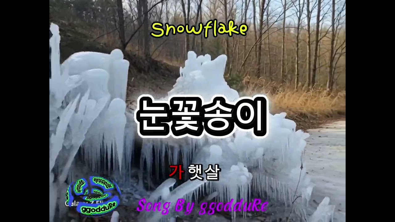 눈꽃송이.언제 사라질까! 너무 아쉬워.....