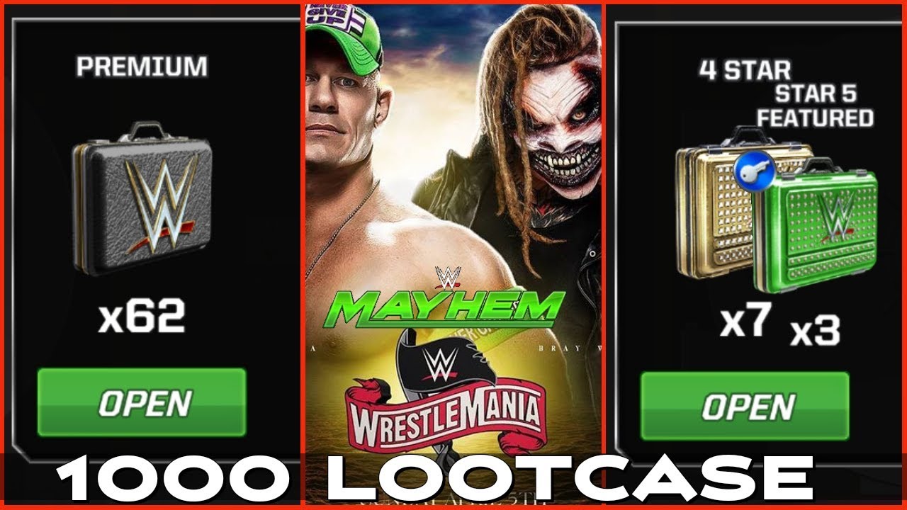 Wrestlemania36 | 1000 LootCases | WWE Mayhem