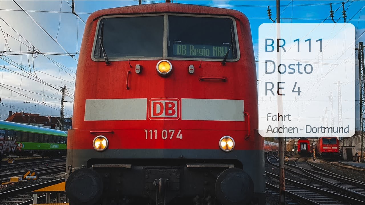 DB Regio Baureihe 111 RE4 Letzte Fahrten Aachen Dortmund Dosto 111 111