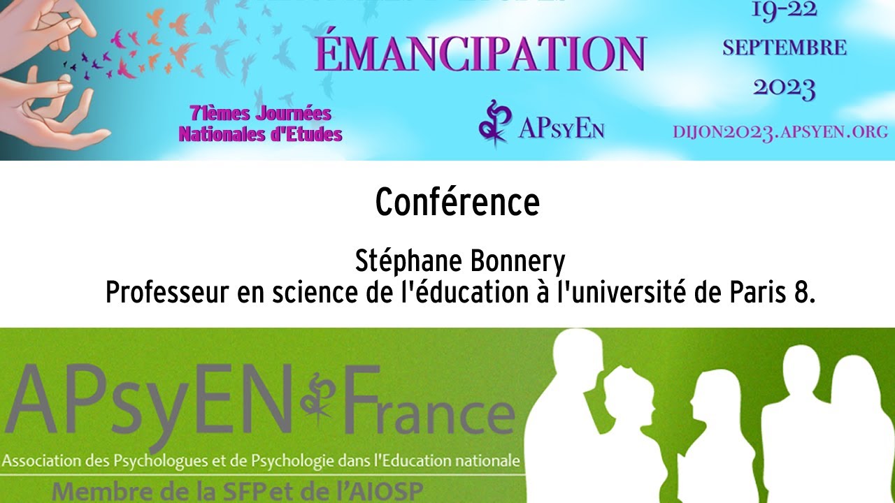 Conférence - Stéphane Bonnery