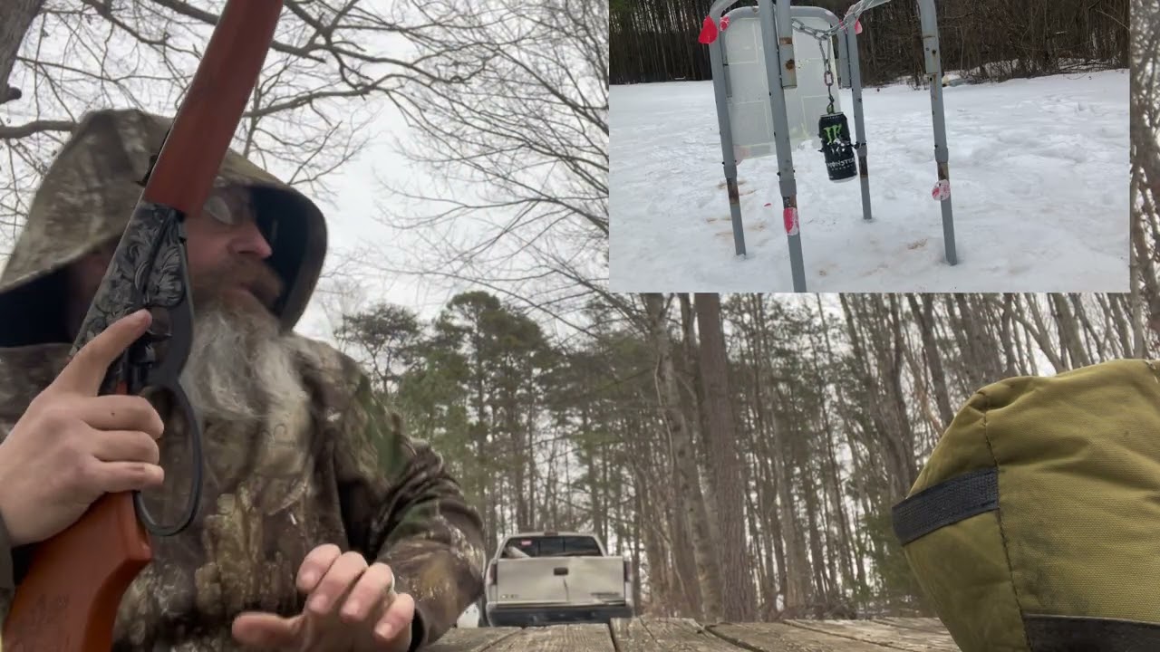 My first attempt at cutting a can with the Tom Palmer custom Red Ryder!