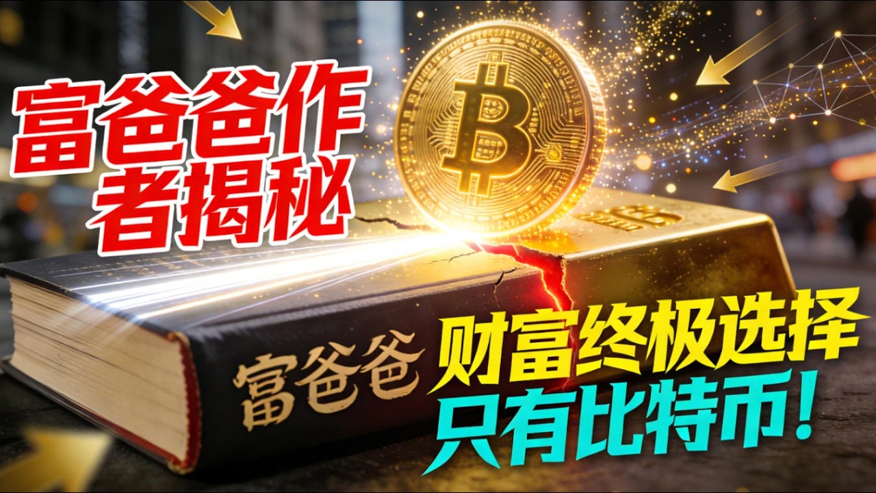 【财富密码】为何放弃黄金？富爸爸作者揭秘：在终极选择中，比特币赢在这里