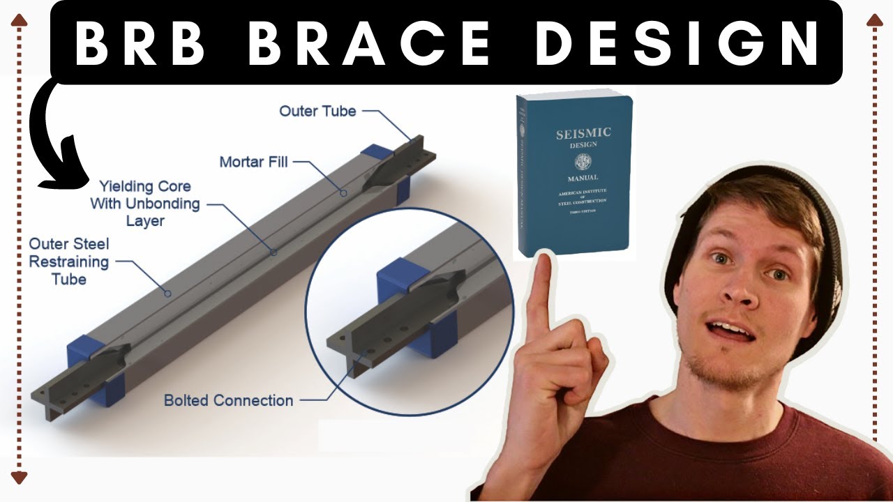 BRBF Brace Design Example #structuralengineering #engineering #civilengineering