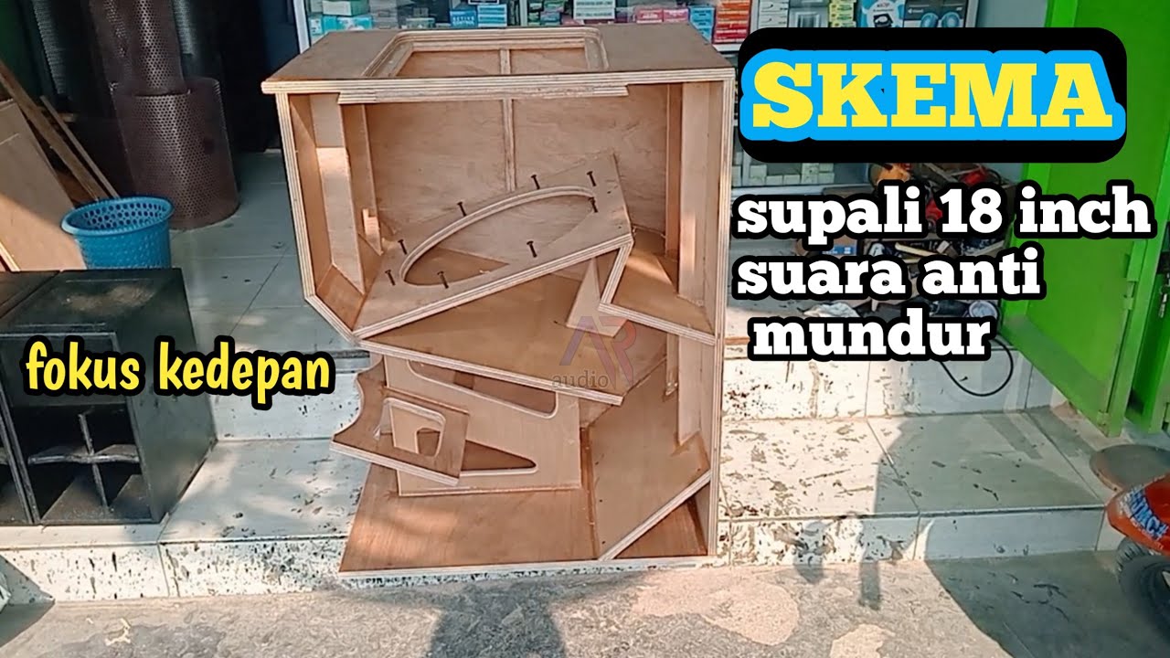 skema box supali 18 inch suara anti mundur ! castum box supali bass kedepan
