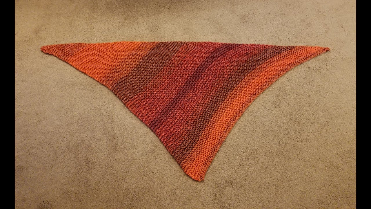 Easy Diagonal Shawl Knitting Tutorial!